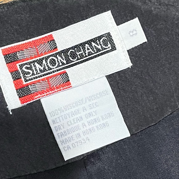 💛 SIMON CHANG - Sunflower Print Jacket with Shoulder Pads - Size 8 - Picture 2 of 8